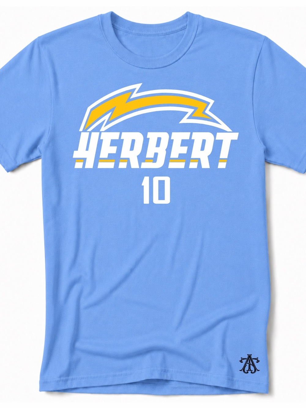 HERBERT 10, Los Angeles Chargers Football themed T-Shirt - Adult & Kids sizes